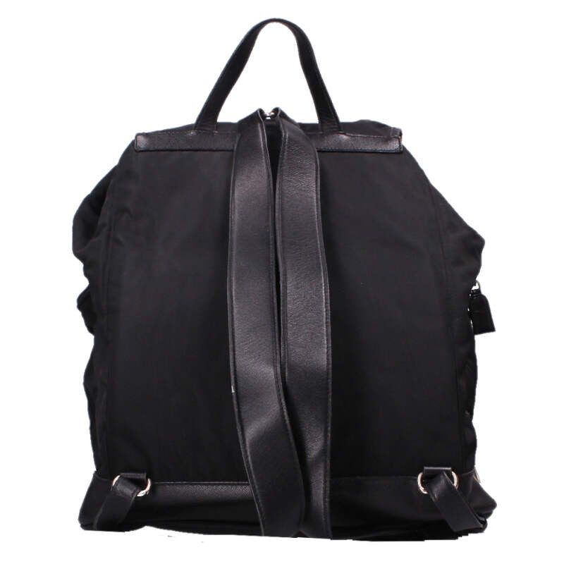 Prada Triangle Logo Nylon Backpack