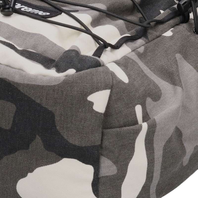 Supreme All-over camo Backpack Black x White x Gray One Size