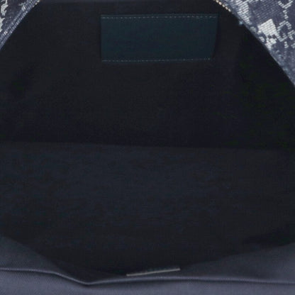 GUCCI GG Pattern Denim Backpack Navy