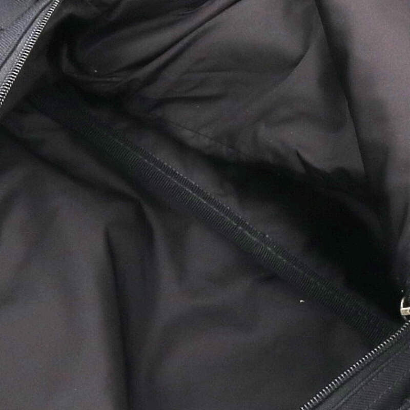 Balenciaga Logo Nylon Canvas Backpack Black
