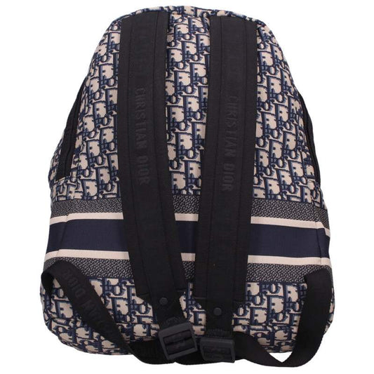 DIOR Oblique Jacquard Backpack Navy Size ONE SIZE