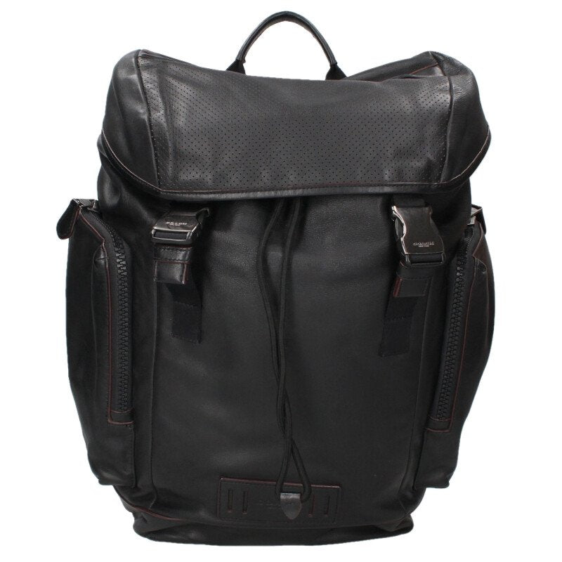 COACH Leather Daypack Backpack Black Size ONE SIZE