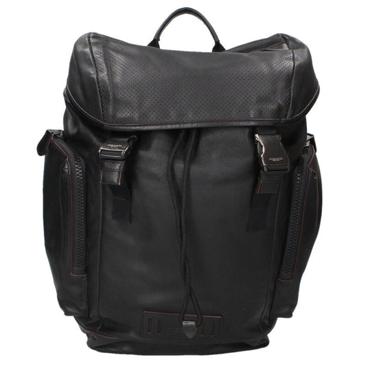 COACH Leather Daypack Backpack Black Size ONE SIZE