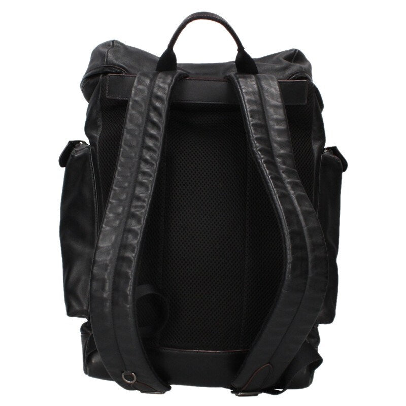 COACH Leather Daypack Backpack Black Size ONE SIZE