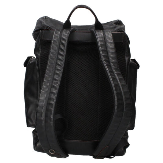 COACH Leather Daypack Backpack Black Size ONE SIZE