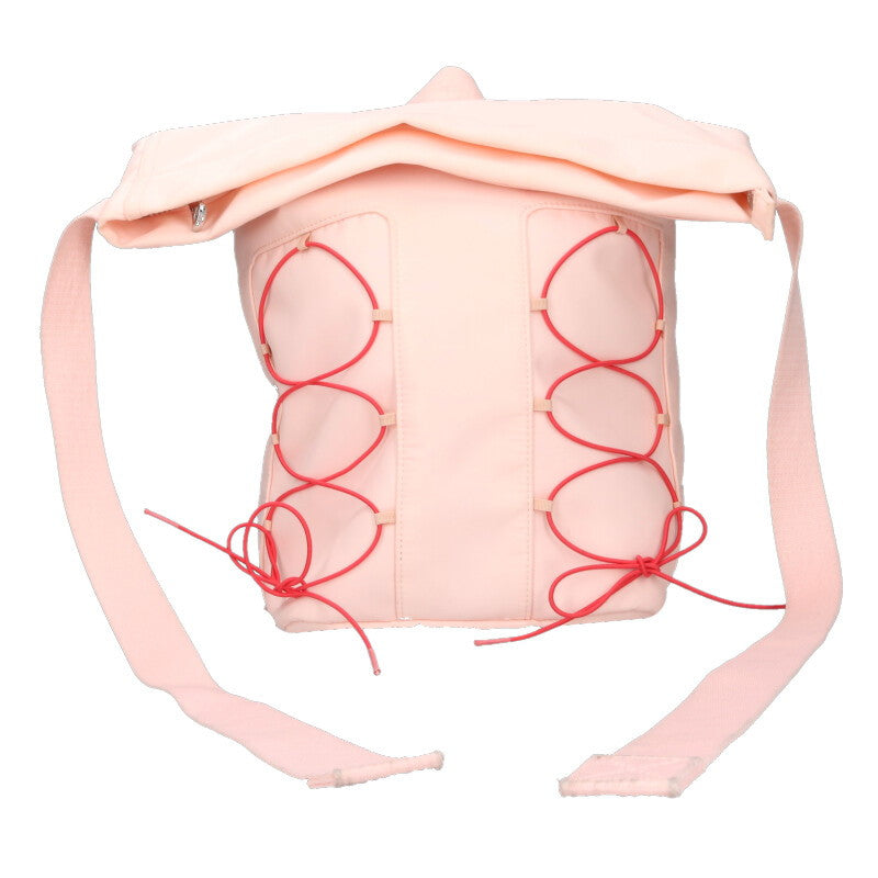 SIMONE ROCHA Lace-Up Polyester Backpack Pink Size ONE SIZE