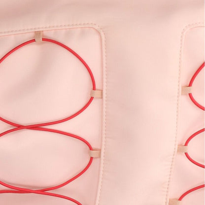 SIMONE ROCHA Lace-Up Polyester Backpack Pink Size ONE SIZE