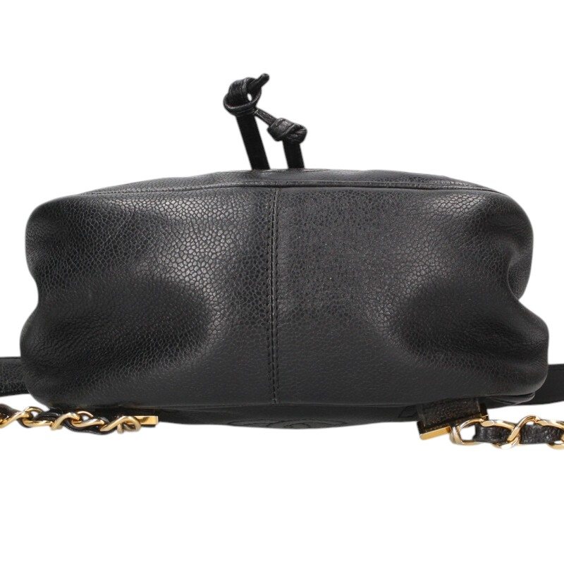 CHANEL Triple Coco Rucksack Black Gold Size ONE SIZE