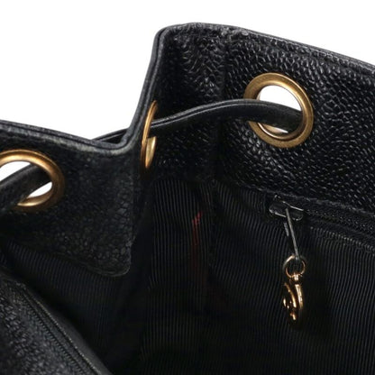 CHANEL Triple Coco Rucksack Black Gold Size ONE SIZE