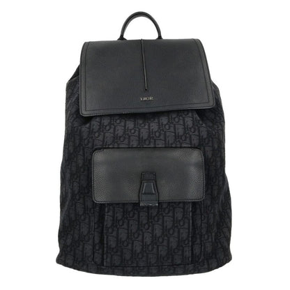 DIOR Oblique Backpack Black Gray Size ONE SIZE