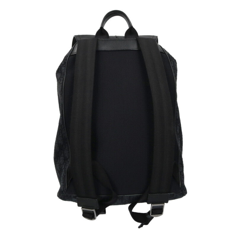 DIOR Oblique Backpack Black Gray Size ONE SIZE