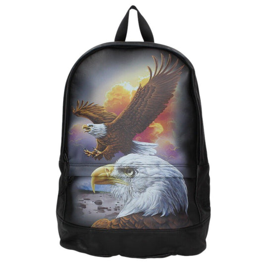 MM6 x Supreme 26SS Eagle Leather Backpack Black