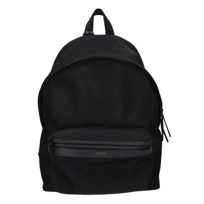 SAINT LAURENT PARIS Nylon Leather Backpack Size ONE SIZE