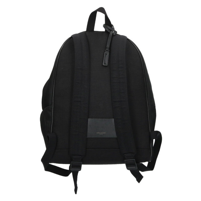 SAINT LAURENT PARIS Nylon Leather Backpack Size ONE SIZE