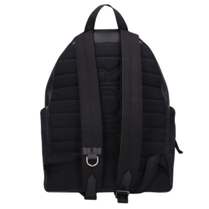 DIOR Oblique Leather Trim Nylon Rucksack Black Size ONE SIZE