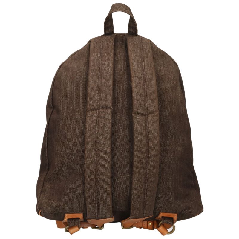 PORTER Herringbone Canvas Backpack Brown Size ONE SIZE