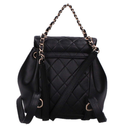 CHANEL Matelasse Coco Mark Lambskin Backpack Size ONE SIZE