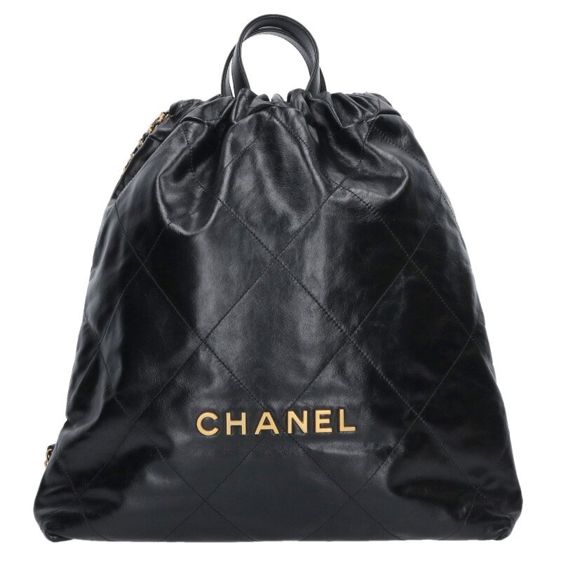 CHANEL 22 Large Shiny Calfskin Daypack Size ONE SIZE