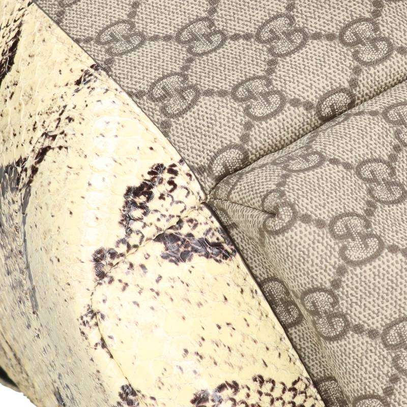 GUCCI Double G Python Backpack Brown Size ONE SIZE