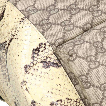 GUCCI Double G Python Backpack Brown Size ONE SIZE