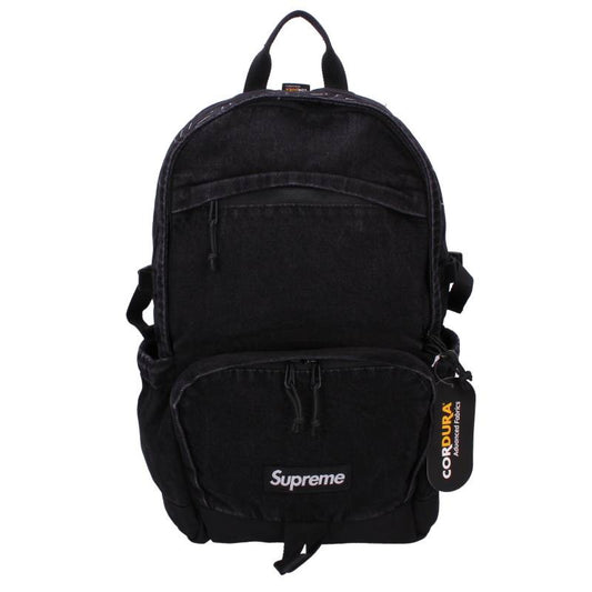 SUPREME 25AW Box Logo Denim Backpack Black