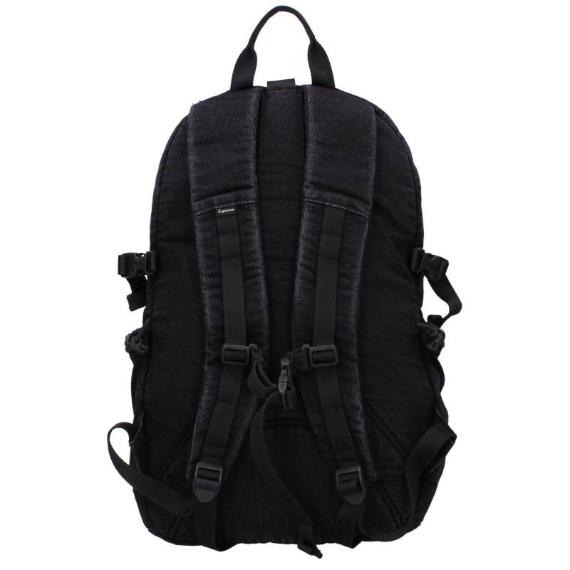 SUPREME 25AW Box Logo Denim Backpack Black