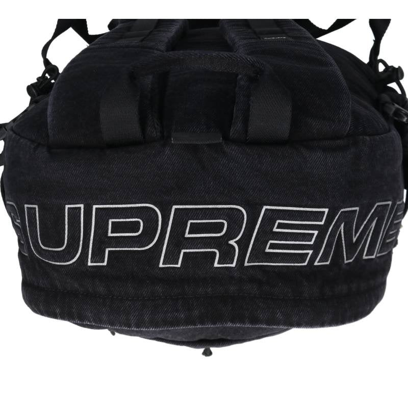 SUPREME 25AW Box Logo Denim Backpack Black