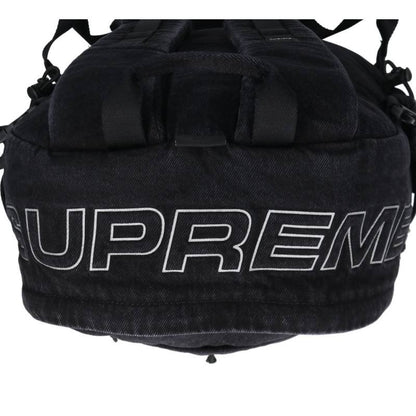 SUPREME 25AW Box Logo Denim Backpack Black