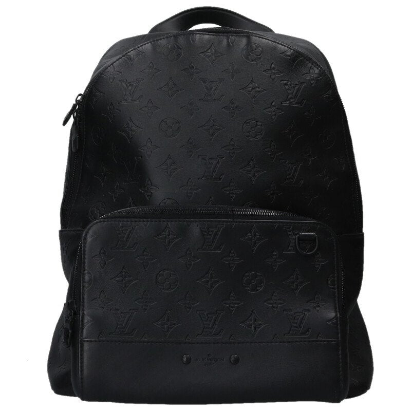 LOUISVUITTON Monogram Leather Backpack Black Size ONE SIZE