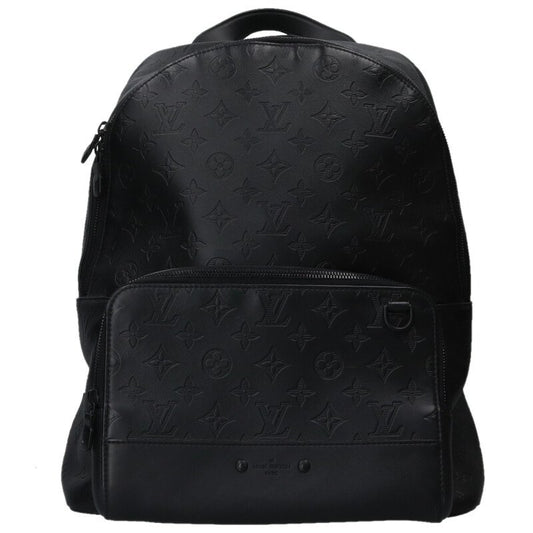 LOUISVUITTON Monogram Leather Backpack Black Size ONE SIZE