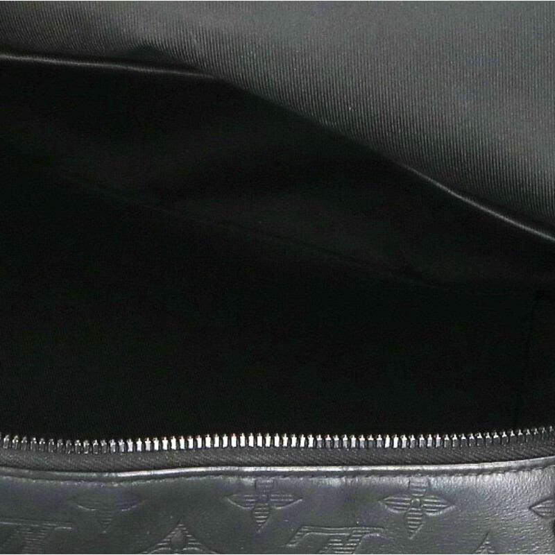 LOUISVUITTON Monogram Leather Backpack Black Size ONE SIZE