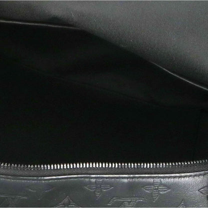 LOUISVUITTON Monogram Leather Backpack Black Size ONE SIZE