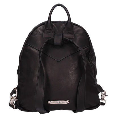 Chrome Hearts Heart Leather Backpack Black Size ONE SIZE