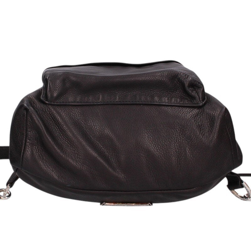 Chrome Hearts Heart Leather Backpack Black Size ONE SIZE