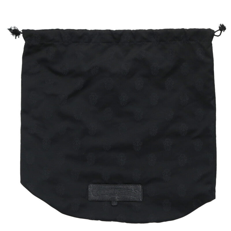 Chrome Hearts Heart Leather Backpack Black Size ONE SIZE