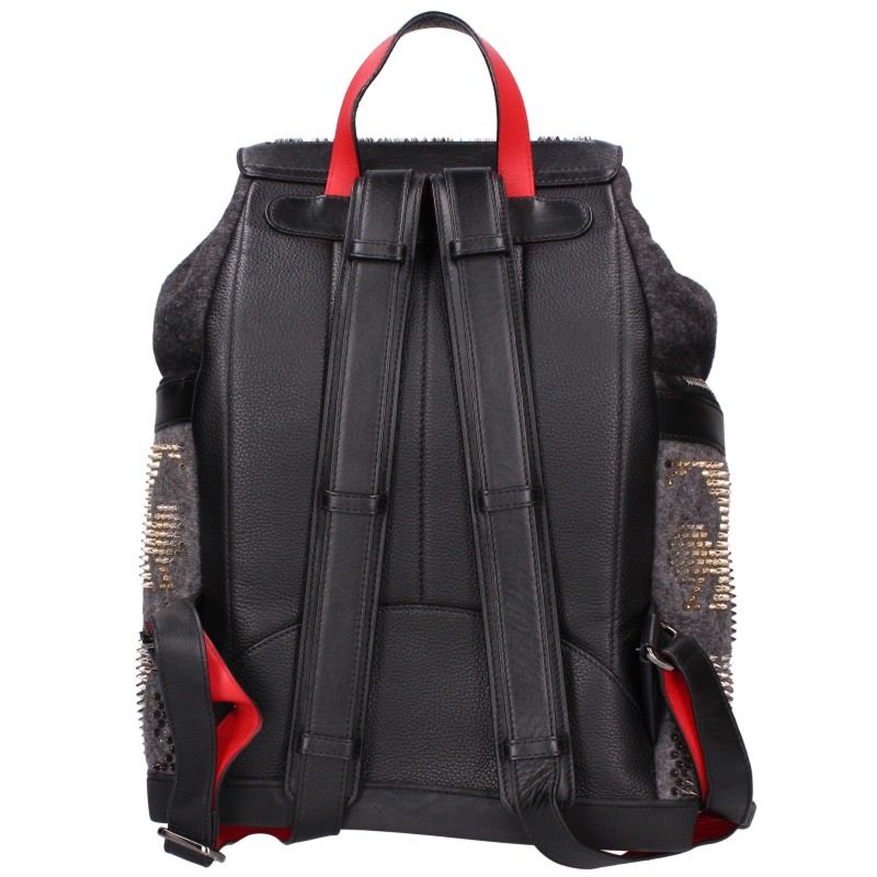 Christian Louboutin Explorafunk Backpack Gray Size ONE SIZE