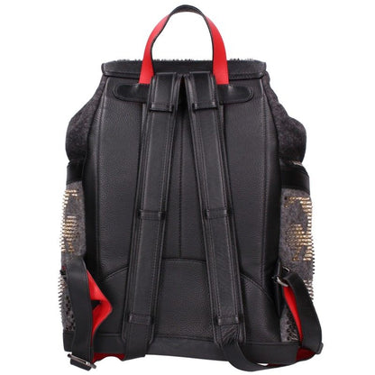 Christian Louboutin Explorafunk Backpack Gray Size ONE SIZE
