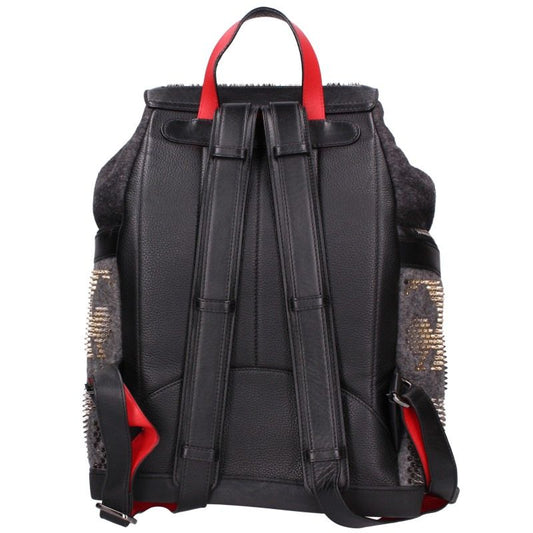 Christian Louboutin Explorafunk Backpack Gray Size ONE SIZE