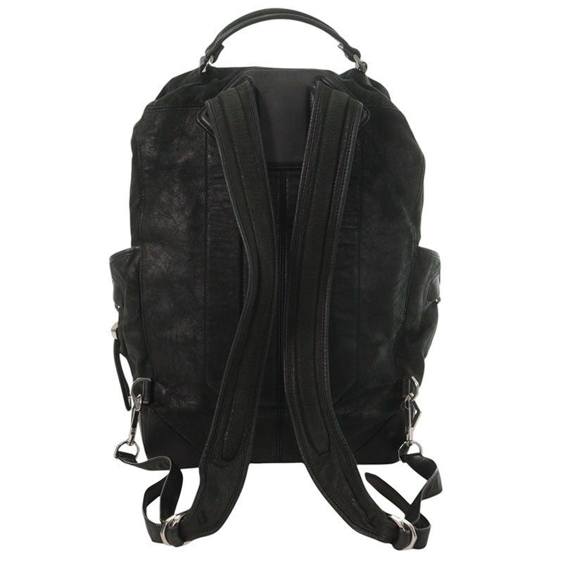 ALEXANDER WANG WALLIE Leather Backpack Black Size ONE SIZE