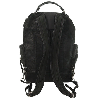 ALEXANDER WANG WALLIE Leather Backpack Black Size ONE SIZE