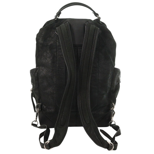 ALEXANDER WANG WALLIE Leather Backpack Black Size ONE SIZE