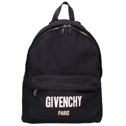GIVENCHY Logo Nylon Backpack Black & White Size ONE SIZE