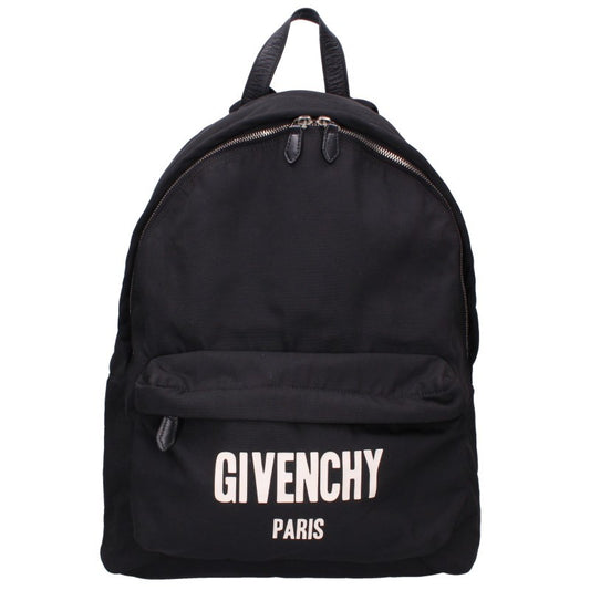 GIVENCHY Logo Nylon Backpack Black & White Size ONE SIZE