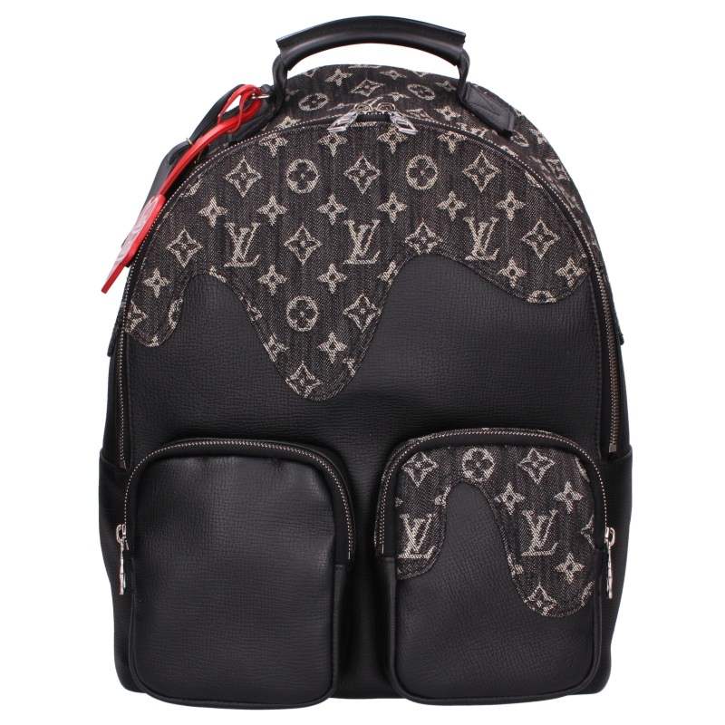 LOUISVUITTON x NIGO Monogram Denim Backpack Black