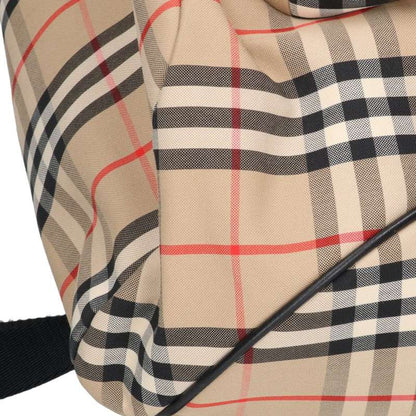 Burberry Rubber Logo Nova Check Backpack Beige Size ONE SIZE