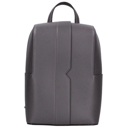 Valextra V-Line One Shoulder Backpack Gray