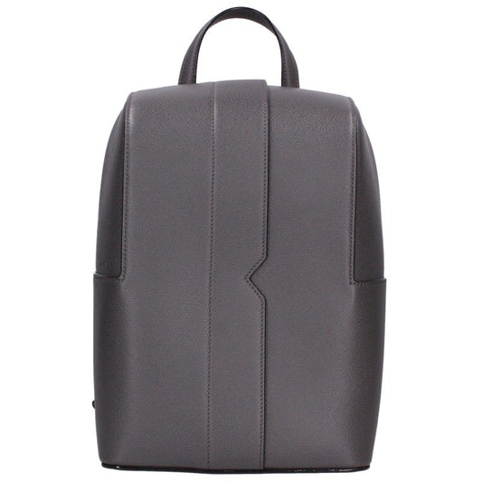 Valextra V-Line One Shoulder Backpack Gray Size ONE SIZE