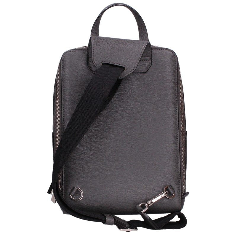 Valextra V-Line One Shoulder Backpack Gray