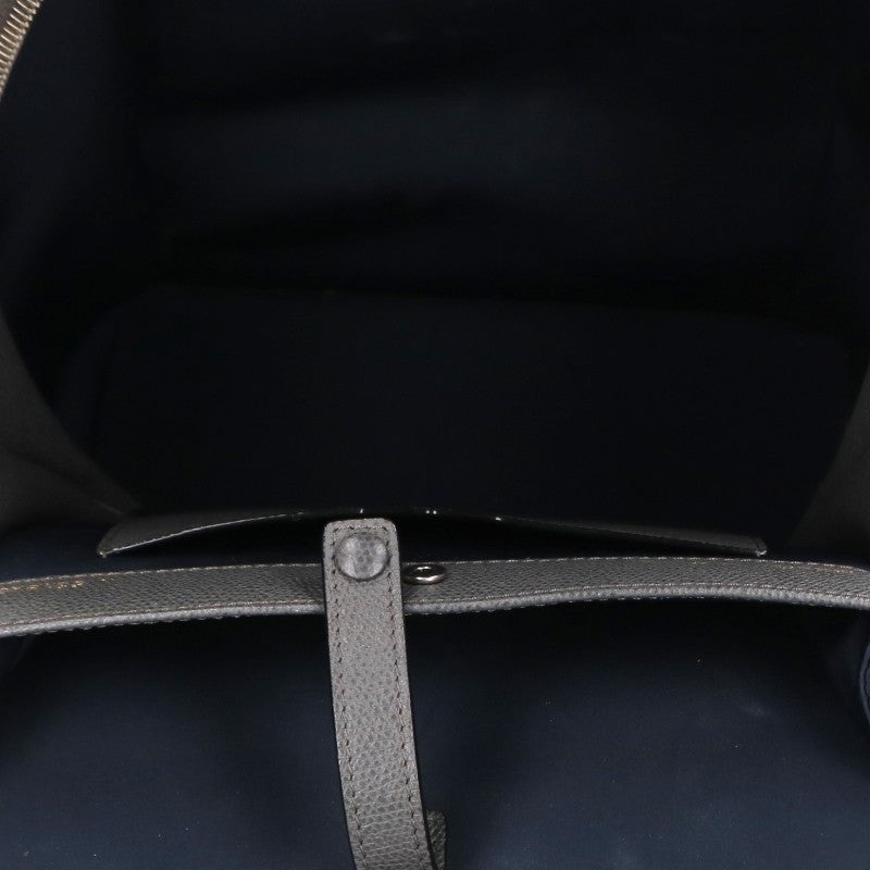 Valextra V-Line One Shoulder Backpack Gray