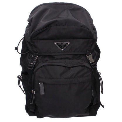 PRADA Nylon Triangle Logo Plate Backpack Size ONE SIZE